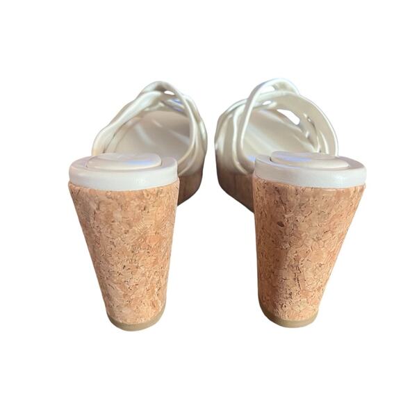 Jimmy Choo Maribou 110 Platform Leather Wedge Slide Sandals NEW EU 38.5/US 8.5 - Picture 4 of 10